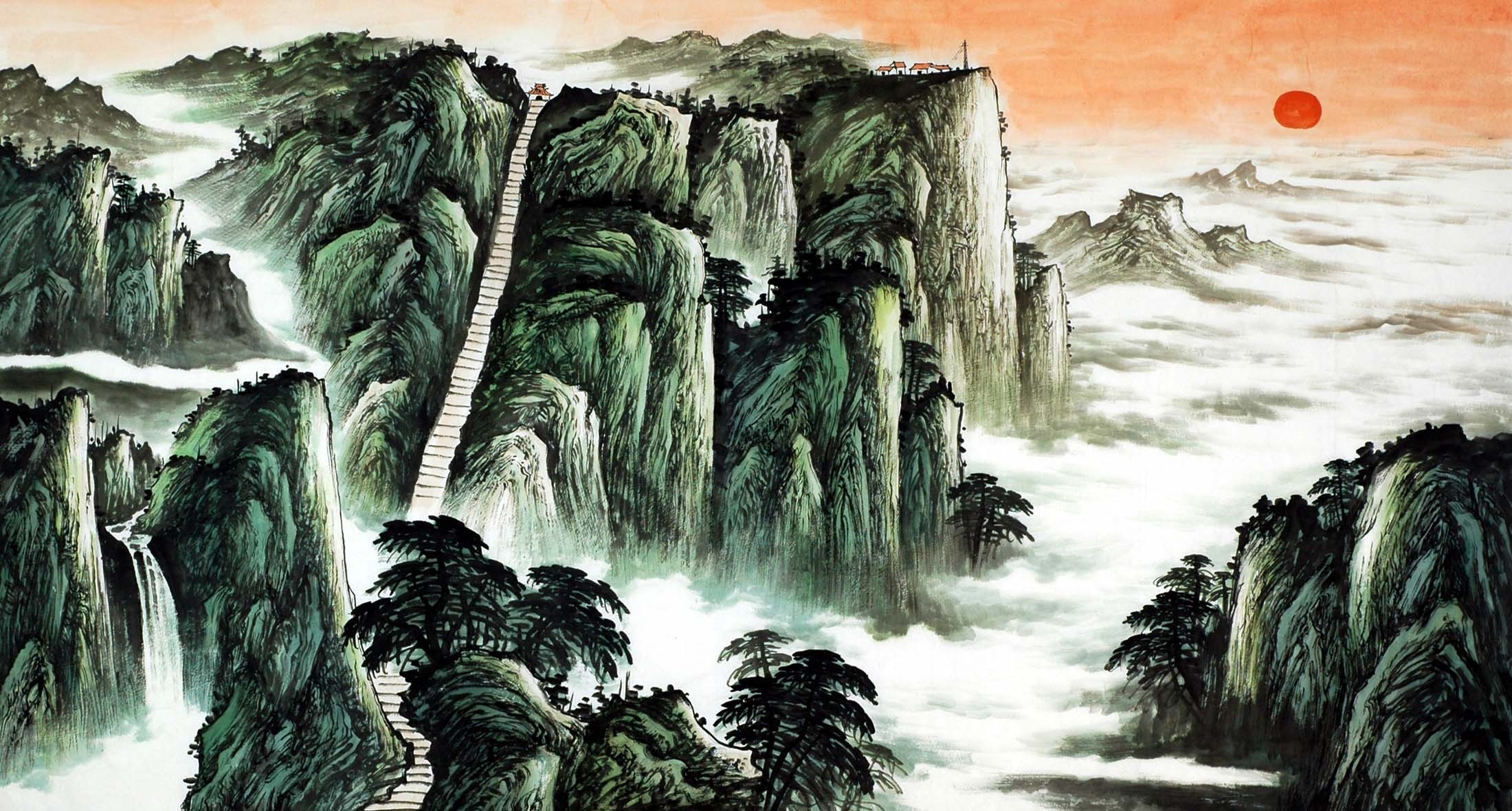 Chinese Landscape Painting - CNAG009078
