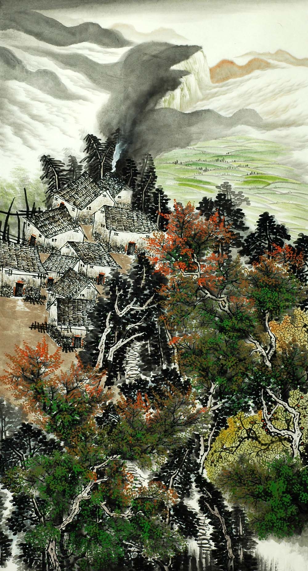 Chinese Landscape Painting - CNAG009079