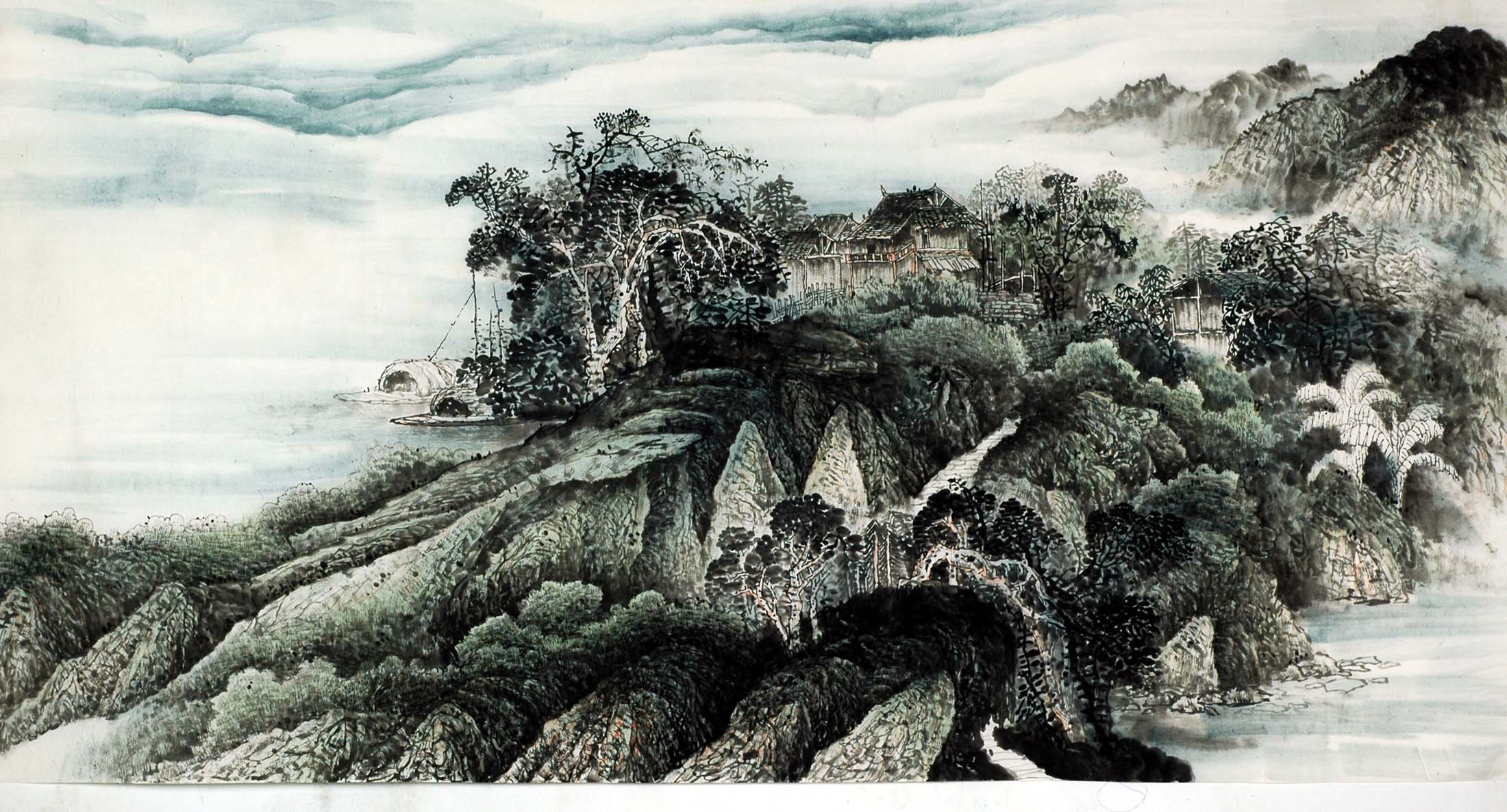 Chinese Landscape Painting - CNAG009081