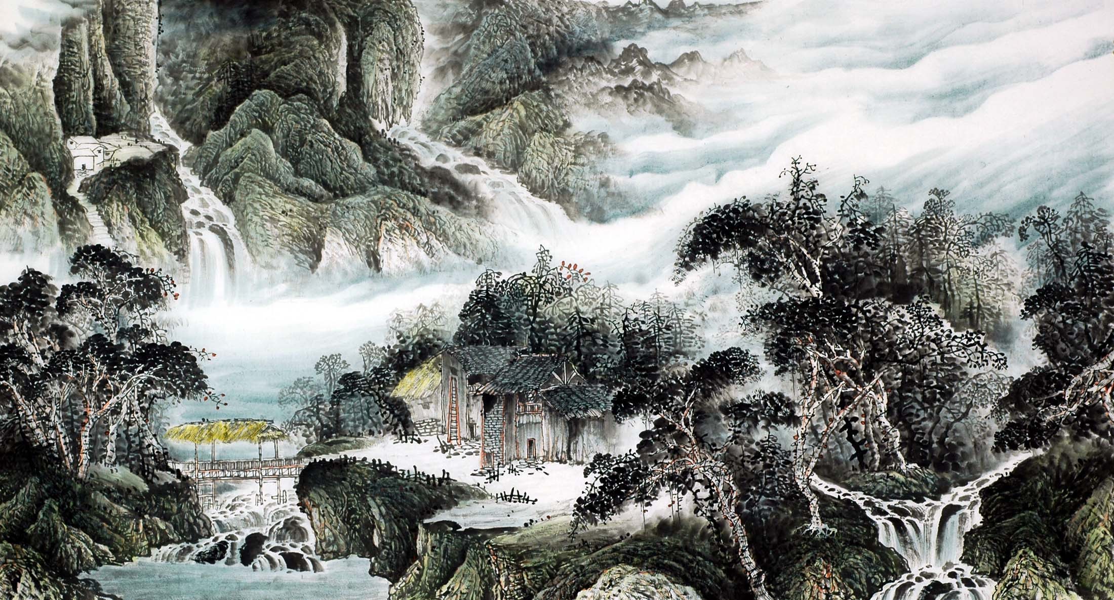 Chinese Landscape Painting - CNAG009082