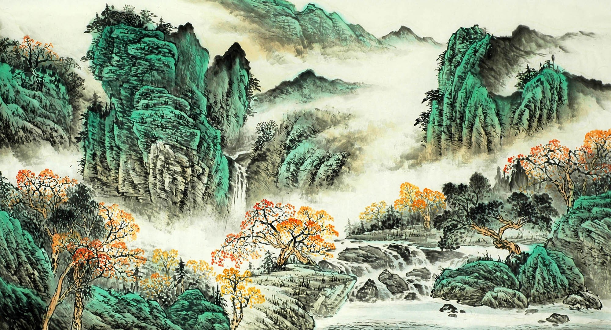 Chinese Landscape Painting - CNAG009084