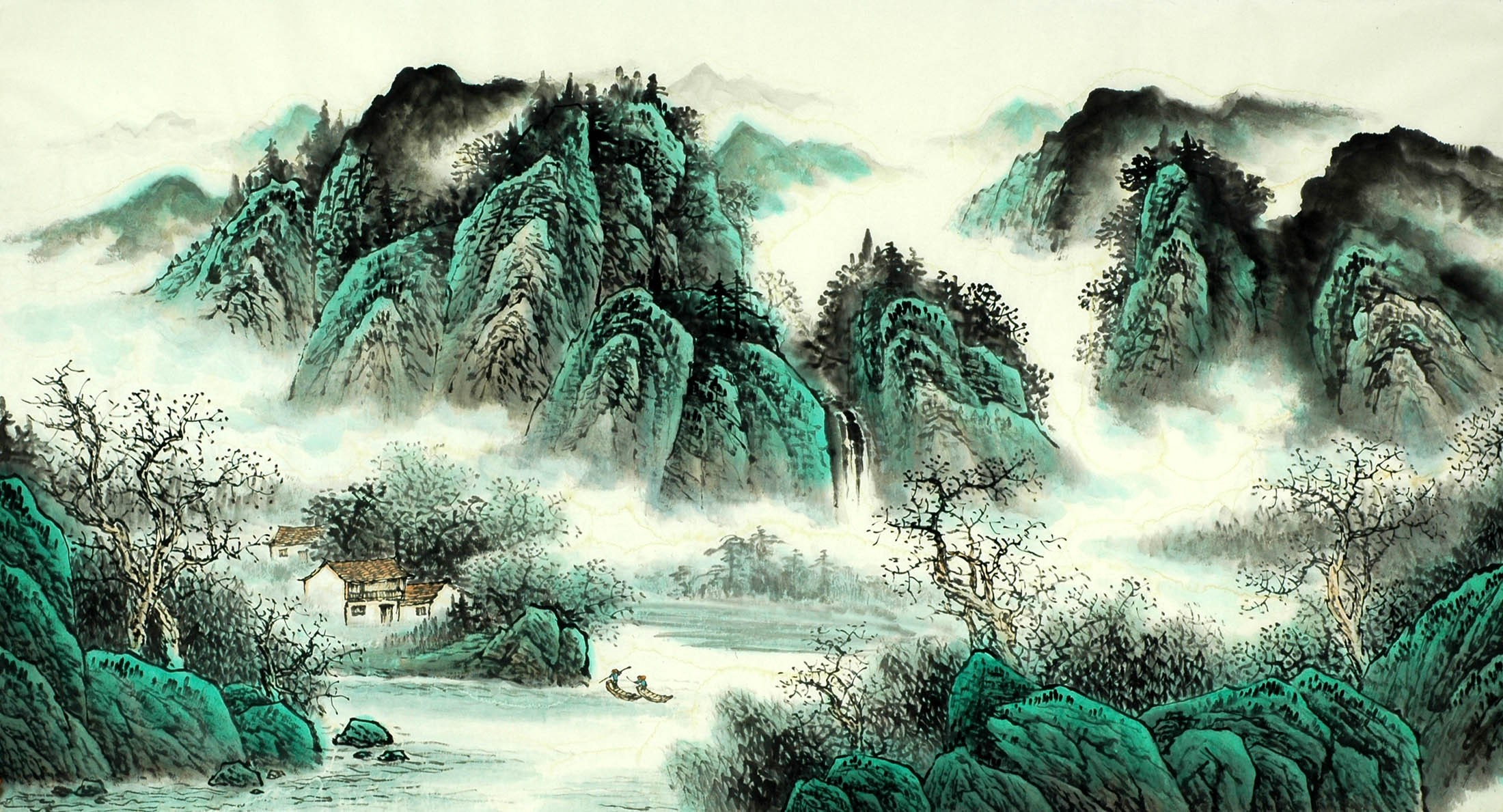 Chinese Landscape Painting - CNAG009085
