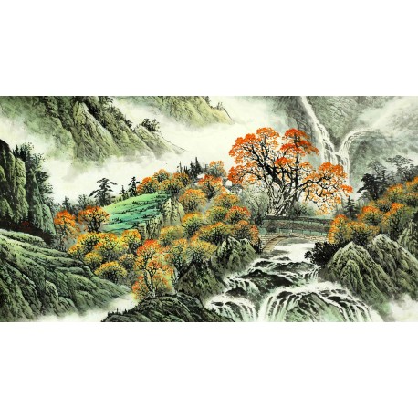 Chinese Landscape Painting - CNAG009086