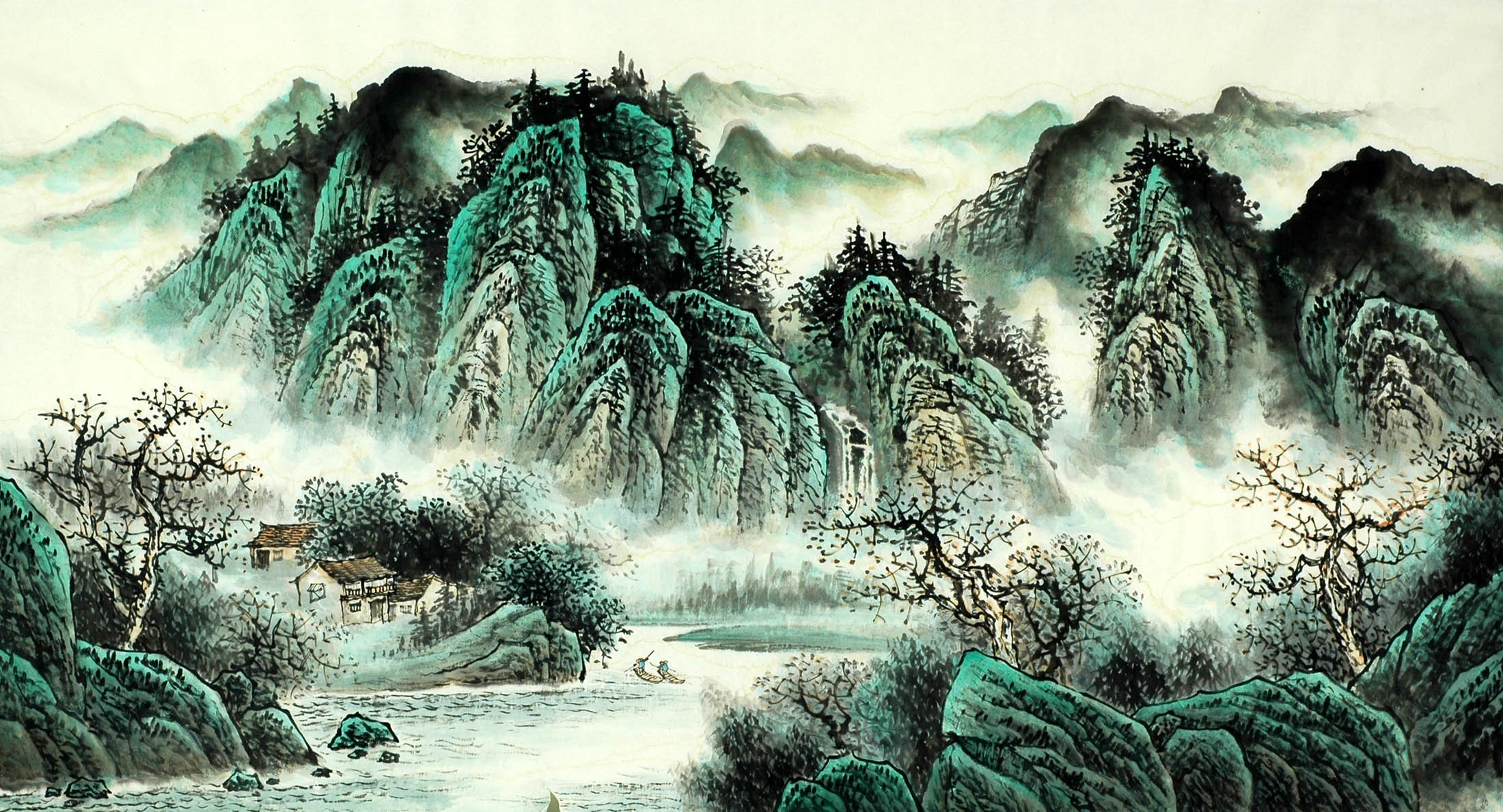 Chinese Landscape Painting - CNAG009087
