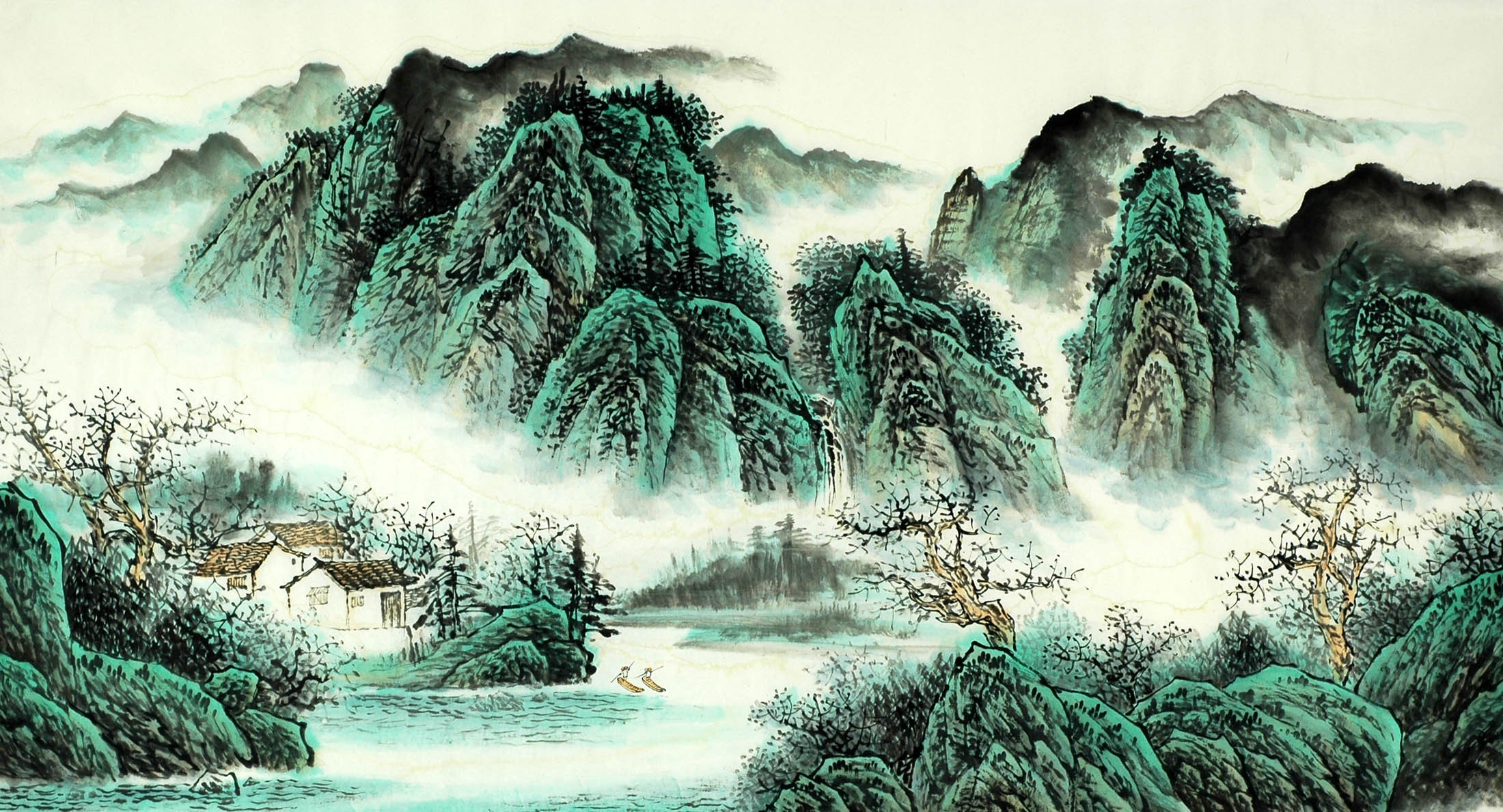 Chinese Landscape Painting - CNAG009089