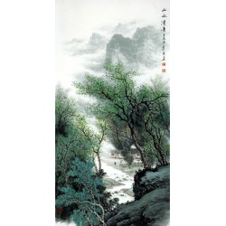 Chinese Landscape Painting - CNAG009106