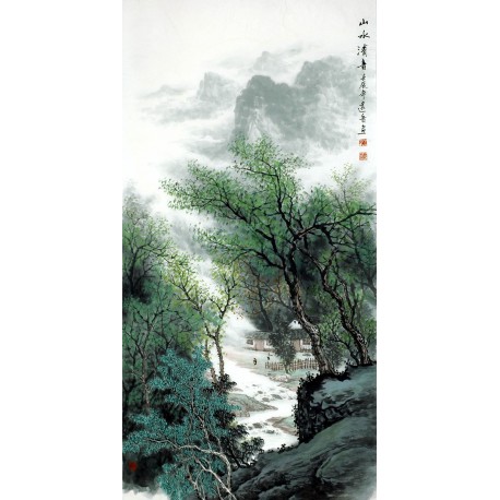 Chinese Landscape Painting - CNAG009106