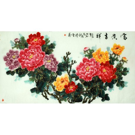 Chinese Peony Painting - CNAG009113