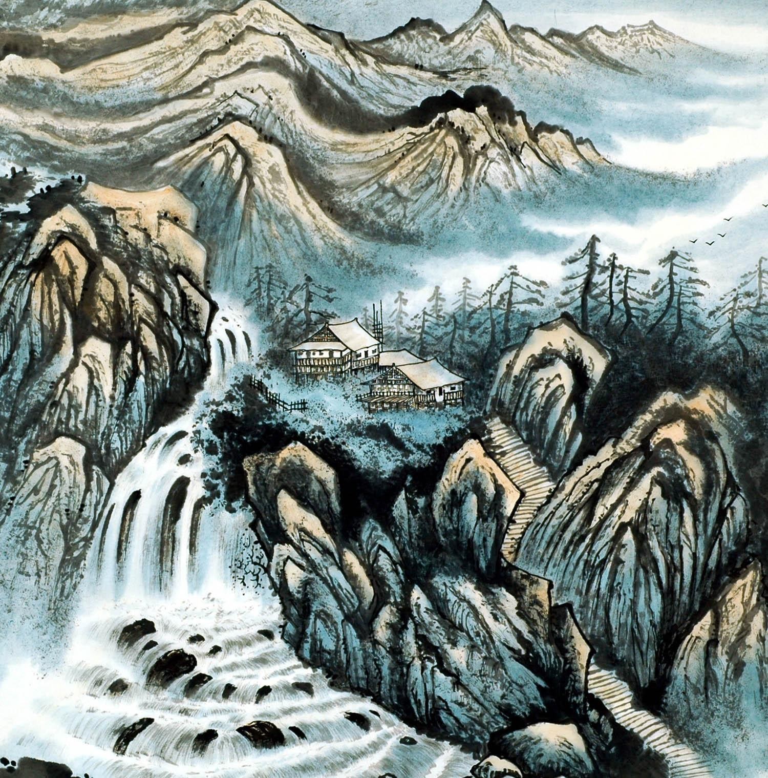 Chinese Landscape Painting - CNAG009129