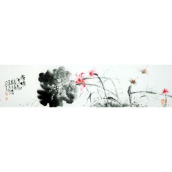 Chinese Lotus Painting - CNAG009131