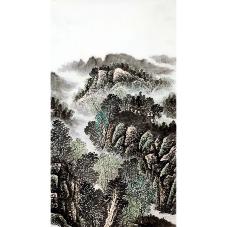 Chinese Landscape Painting - CNAG009133