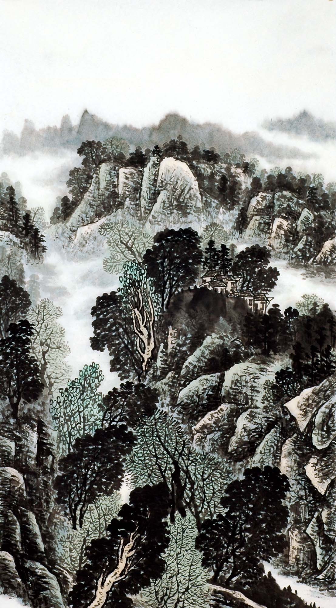 Chinese Landscape Painting - CNAG009134