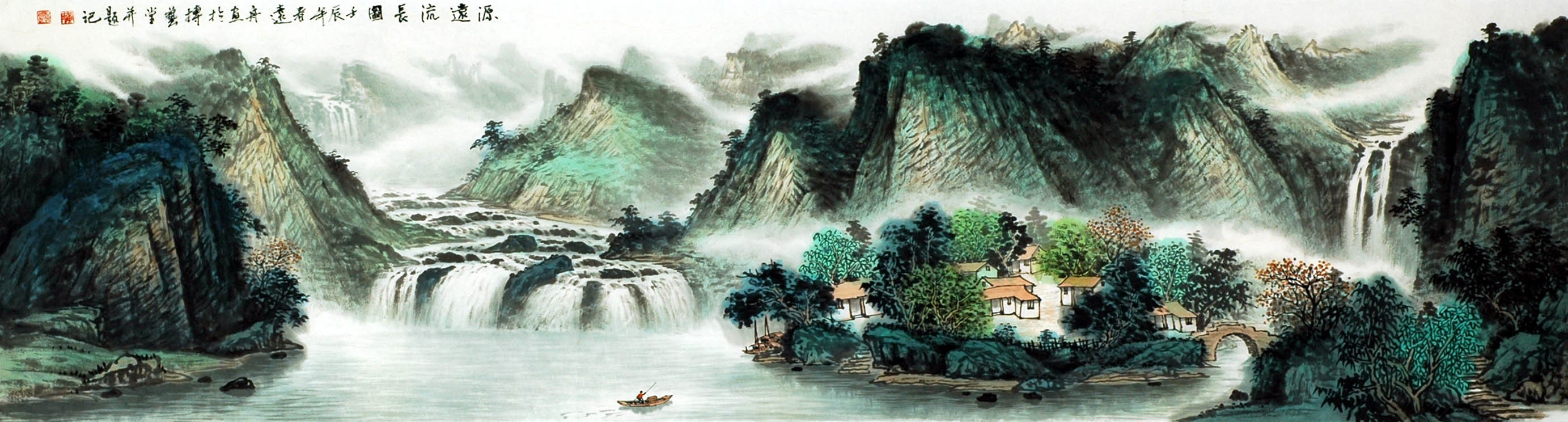 Chinese Landscape Painting - CNAG009135