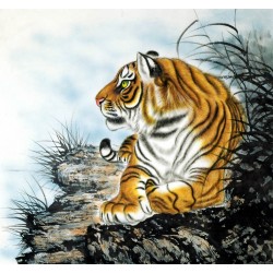Chinese Tiger Painting - CNAG009140