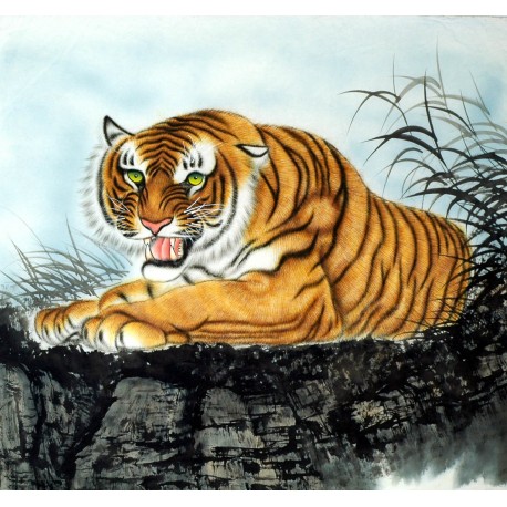 Chinese Tiger Painting - CNAG009143