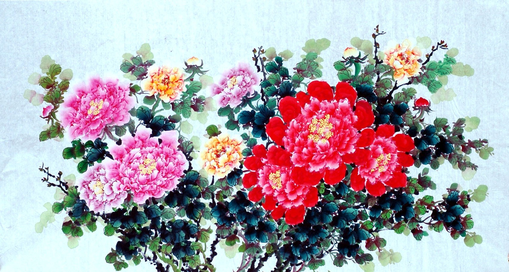 Chinese Peony Painting - CNAG009145
