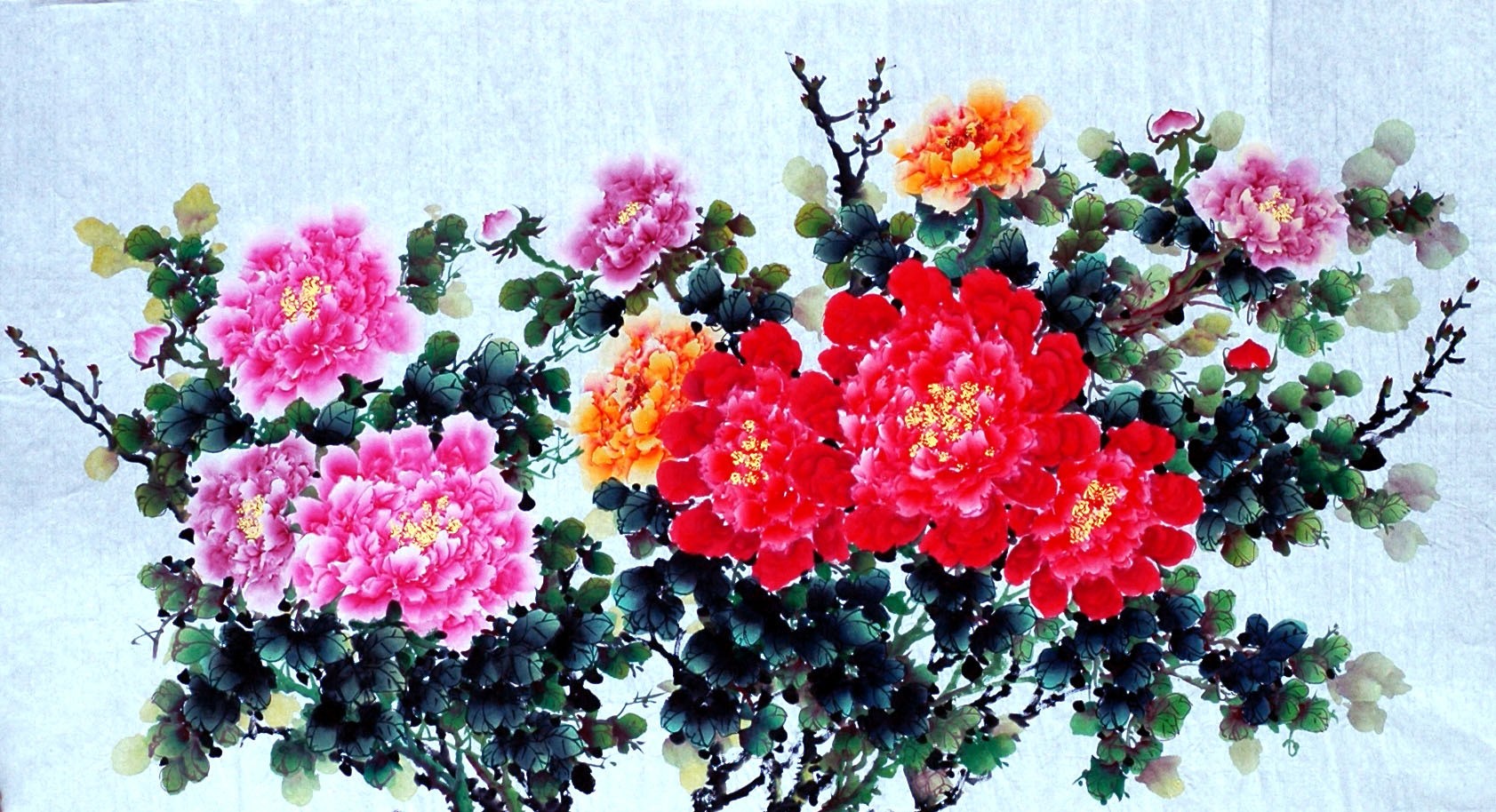 Chinese Peony Painting - CNAG009147