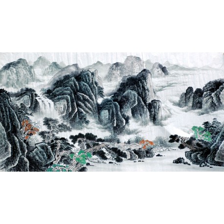 Chinese Landscape Painting - CNAG009149