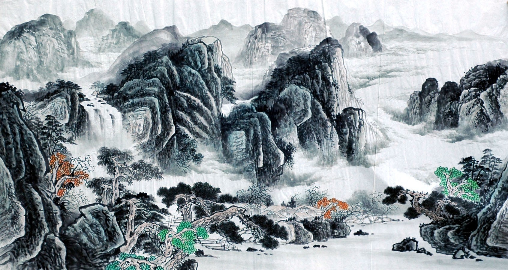 Chinese Landscape Painting - CNAG009149