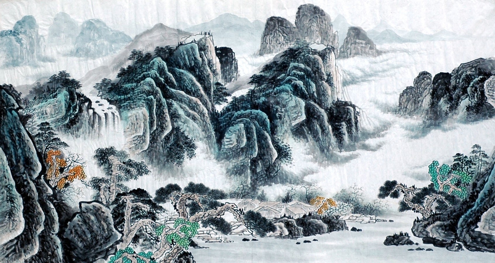 Chinese Landscape Painting - CNAG009150