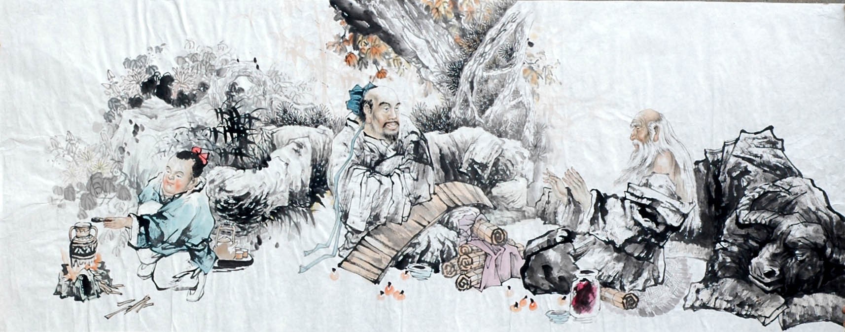 Chinese Figure Painting - CNAG009153