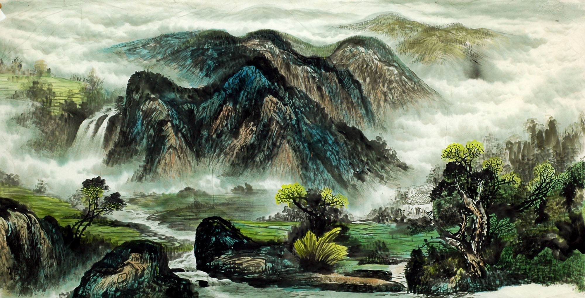 Chinese Landscape Painting - CNAG009154
