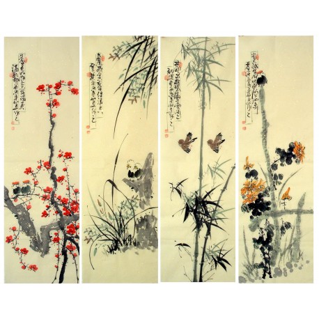 Chinese Bamboo Painting - CNAG009171