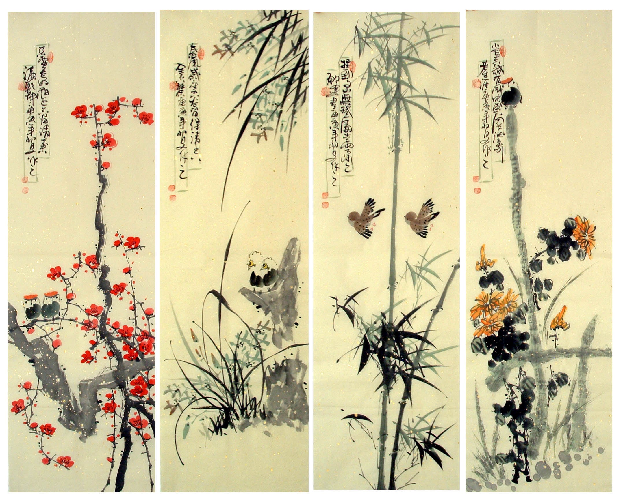 Chinese Bamboo Painting - CNAG009171