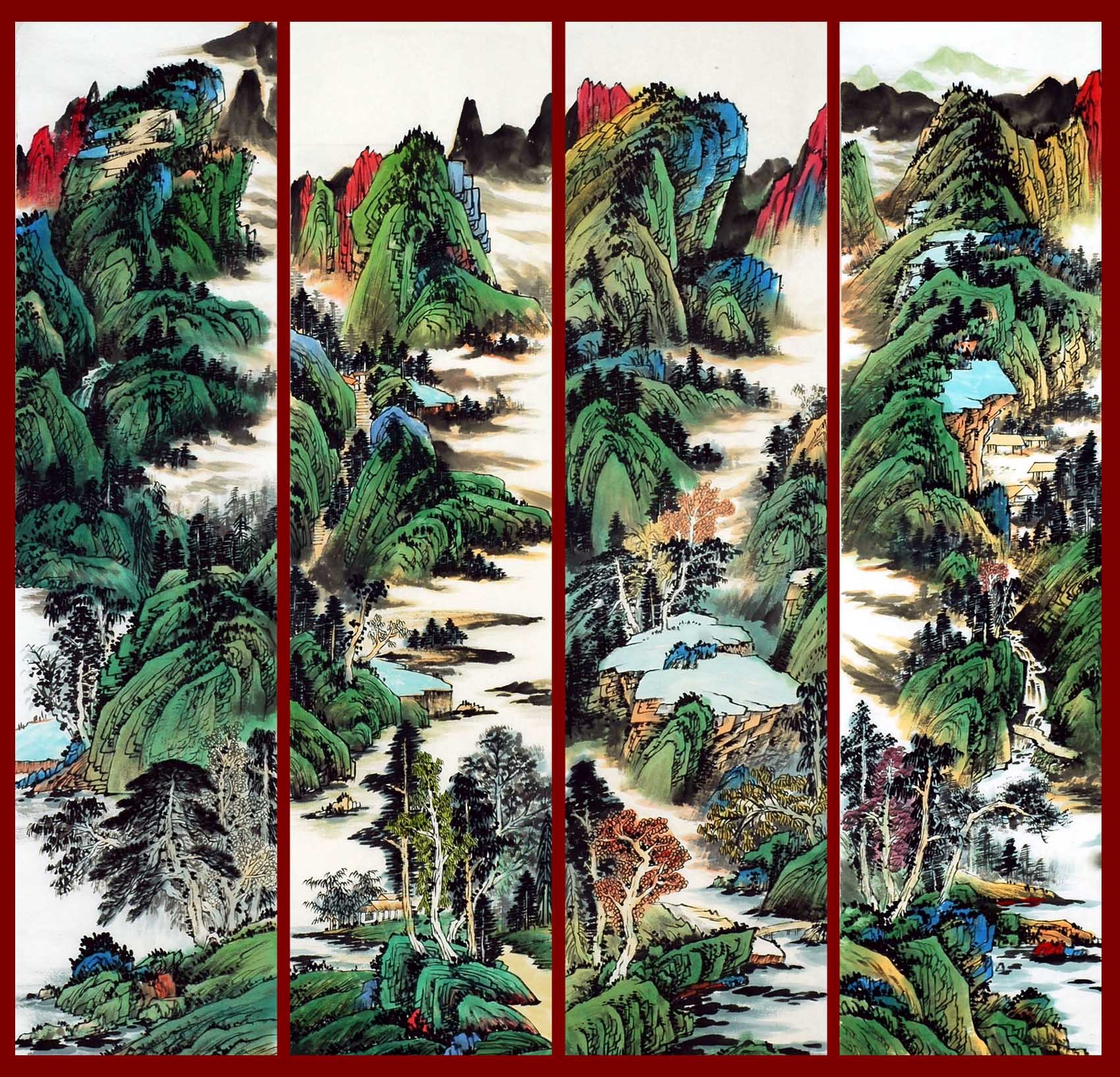 Chinese Landscape Painting - CNAG009172