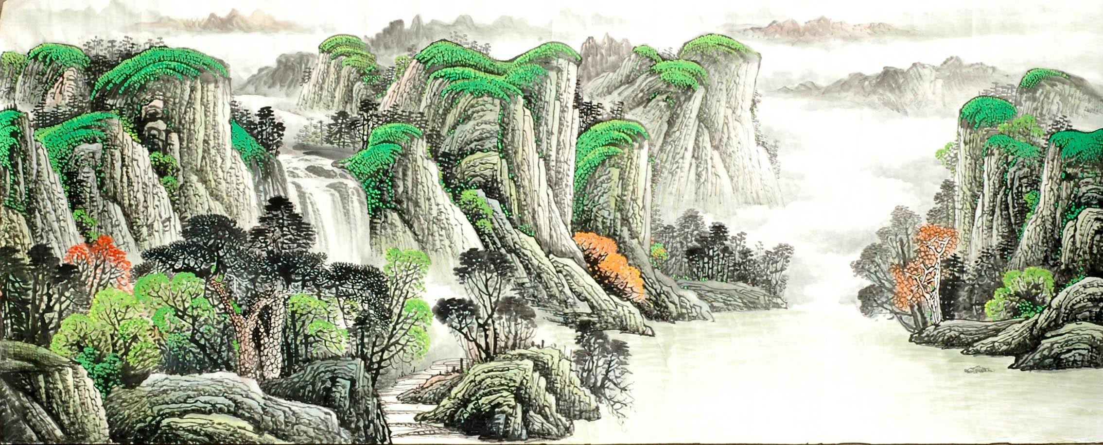 Chinese Landscape Painting - CNAG009180
