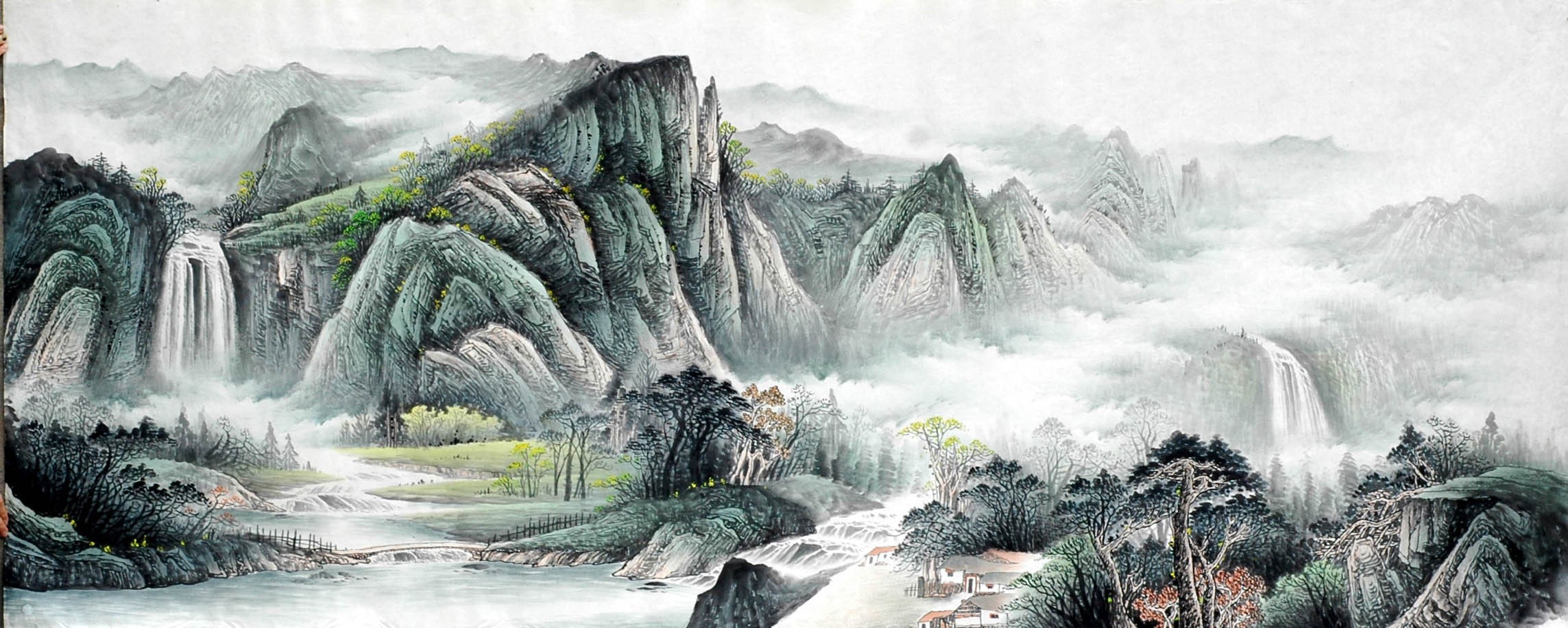 Chinese Landscape Painting - CNAG009182