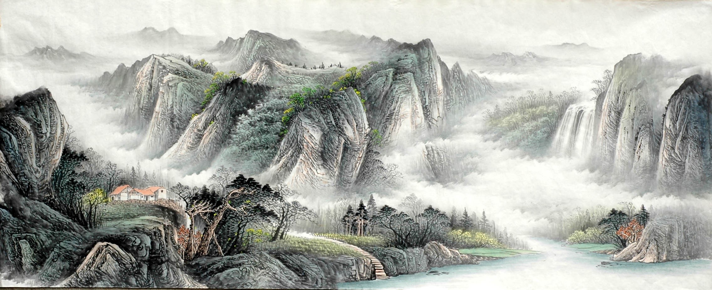 Chinese Landscape Painting - CNAG009183