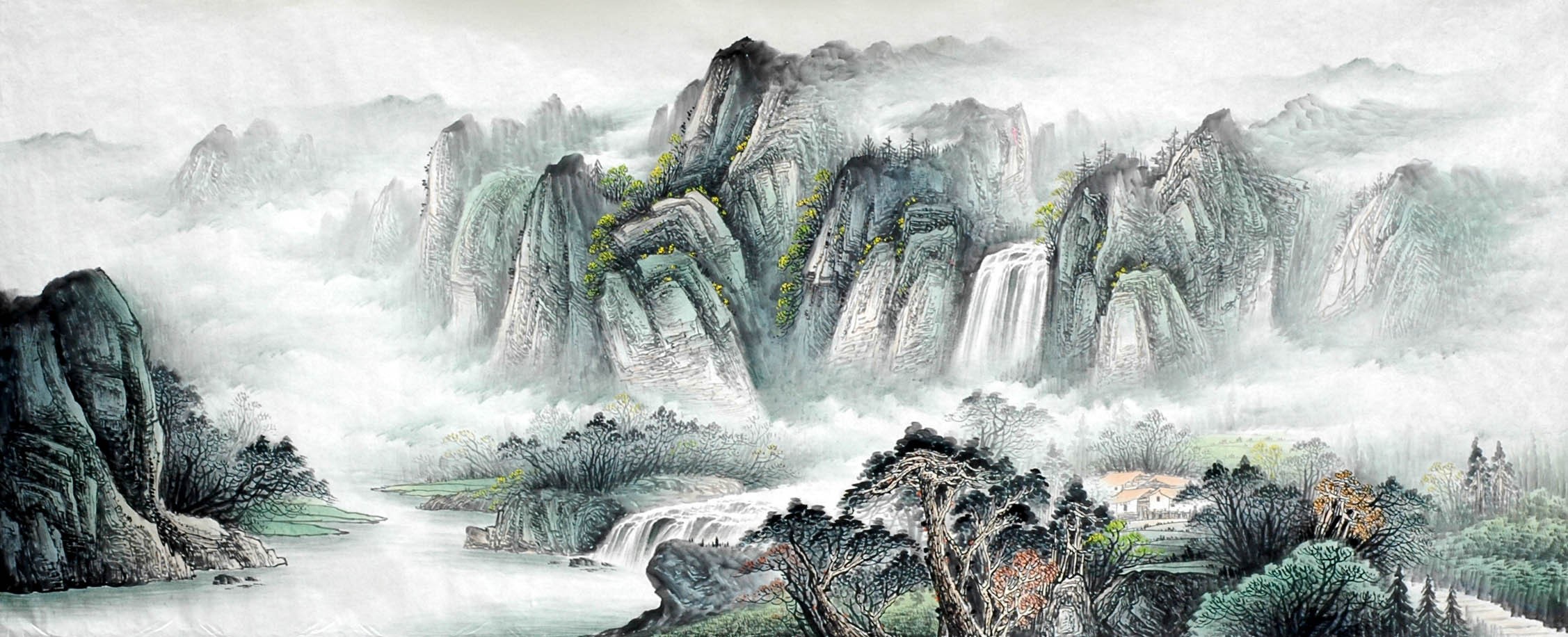Chinese Landscape Painting - CNAG009184