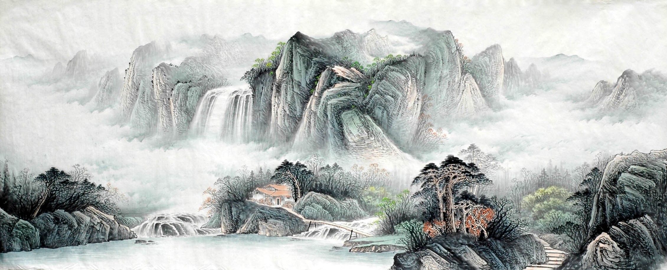 Chinese Landscape Painting - CNAG009185