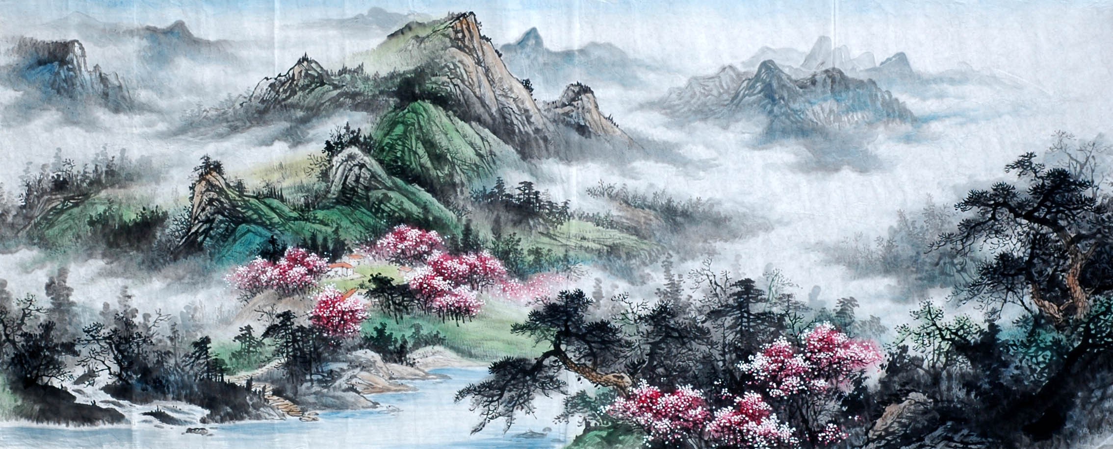 Chinese Landscape Painting - CNAG009186