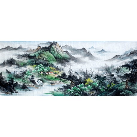 Chinese Landscape Painting - CNAG009188