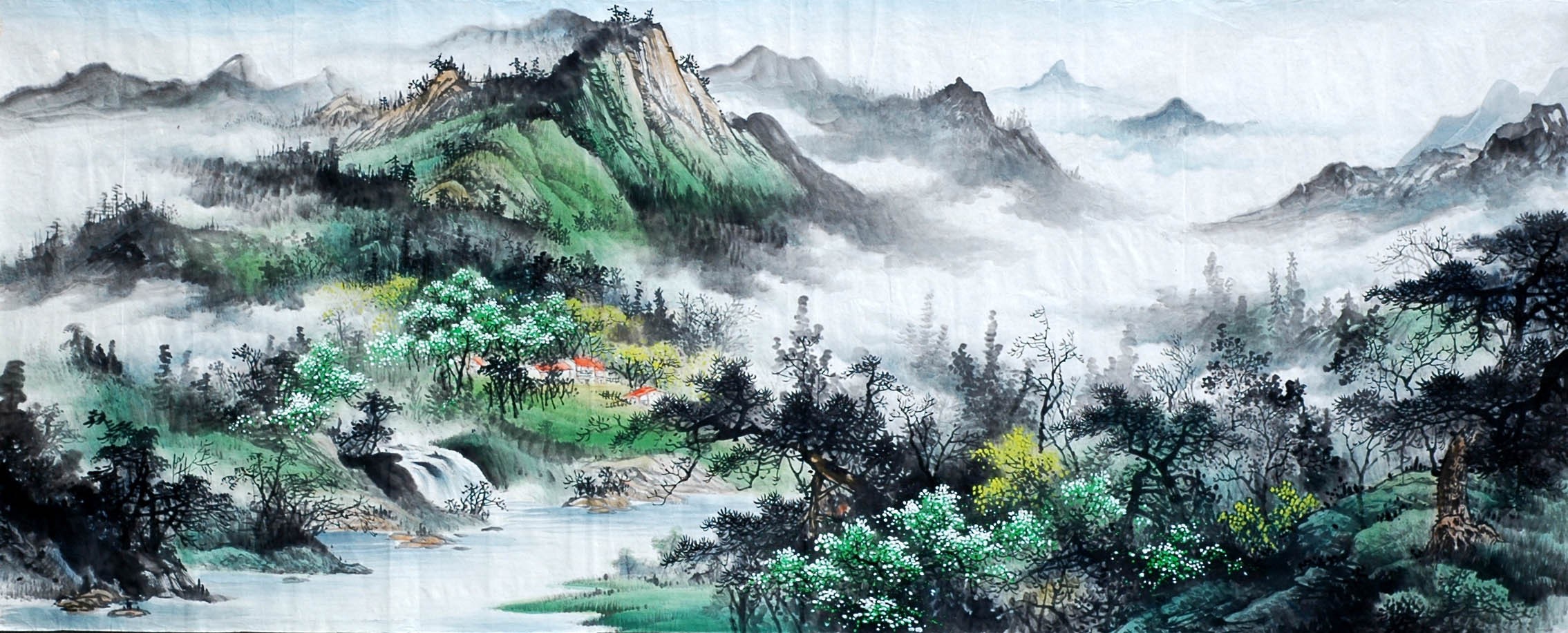 Chinese Landscape Painting - CNAG009188