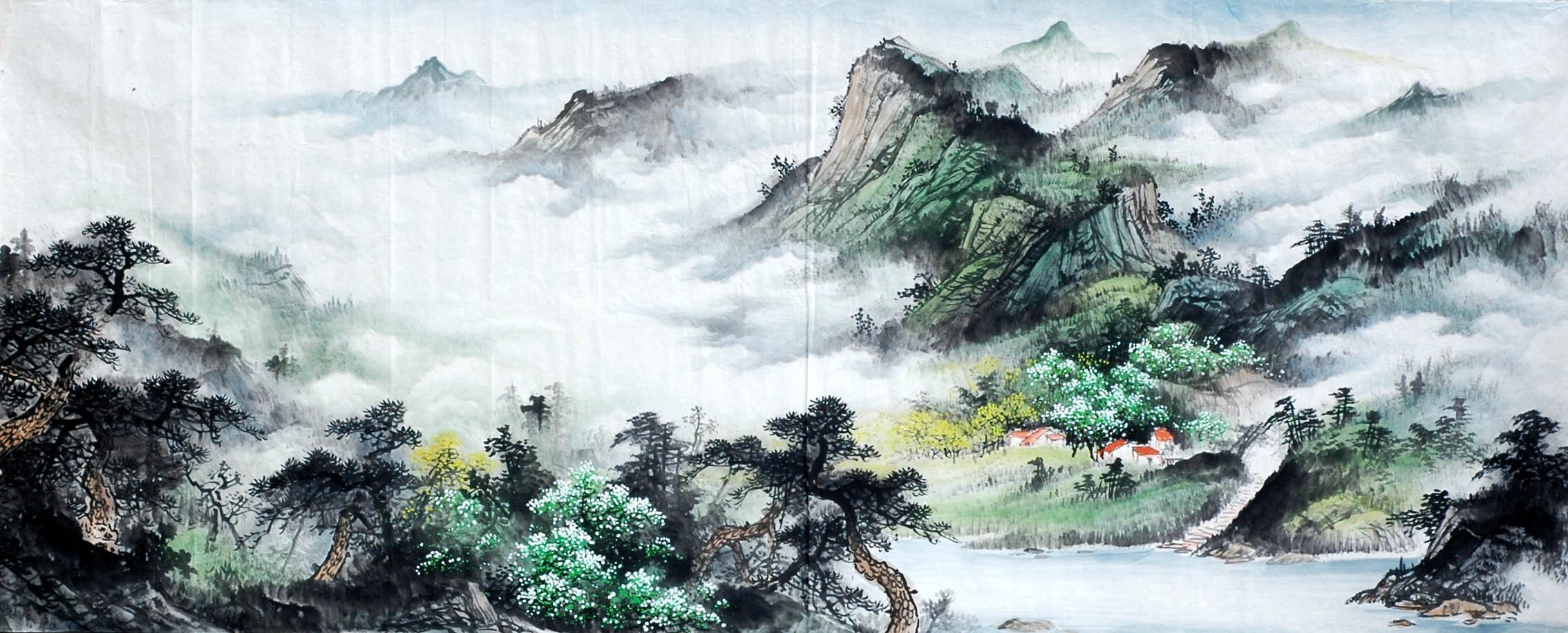 Chinese Landscape Painting - CNAG009189