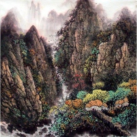 Chinese Landscape Painting - CNAG009190