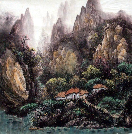 Chinese Landscape Painting - CNAG009191