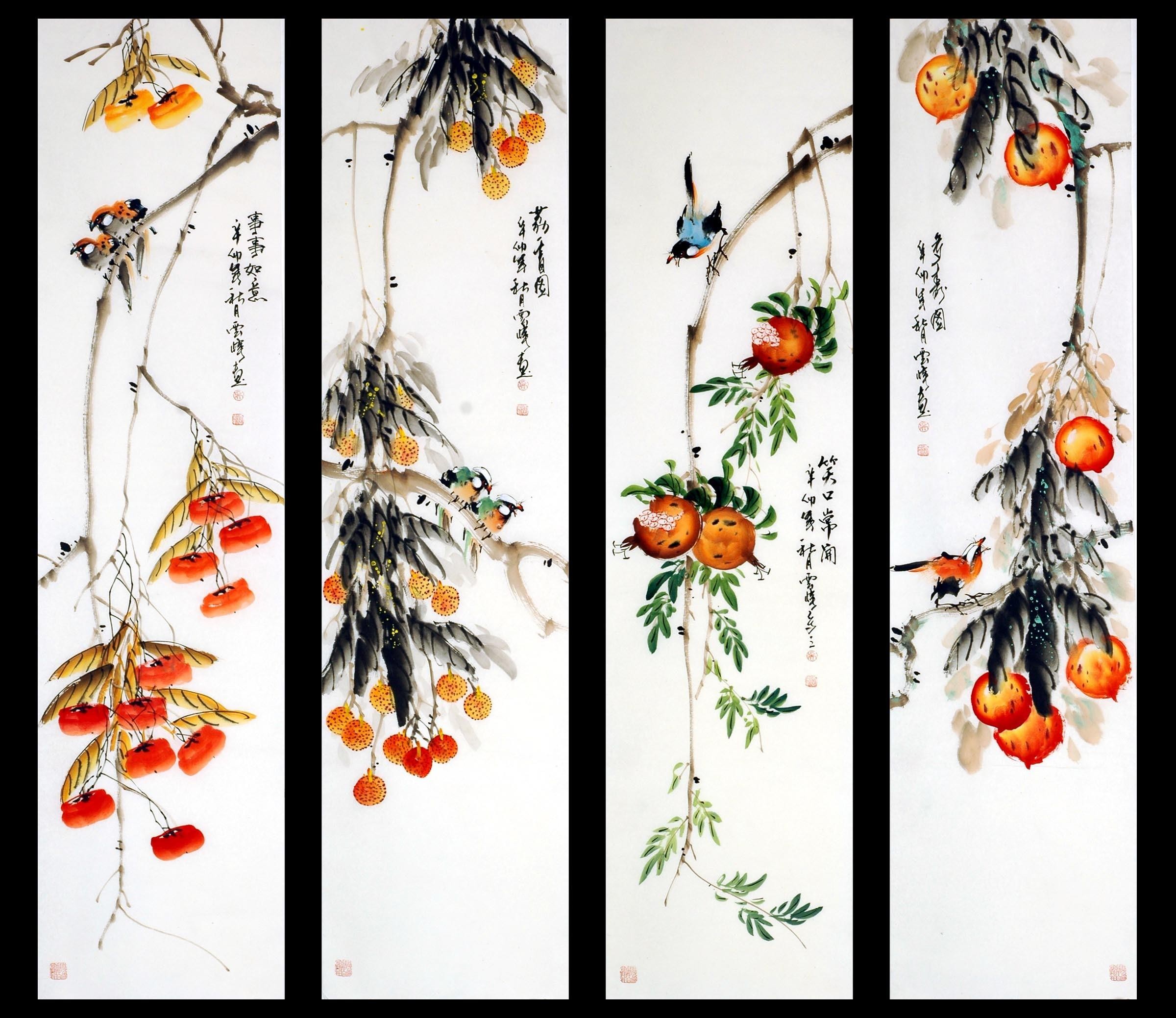 Chinese Flowers&Trees Painting - CNAG009194