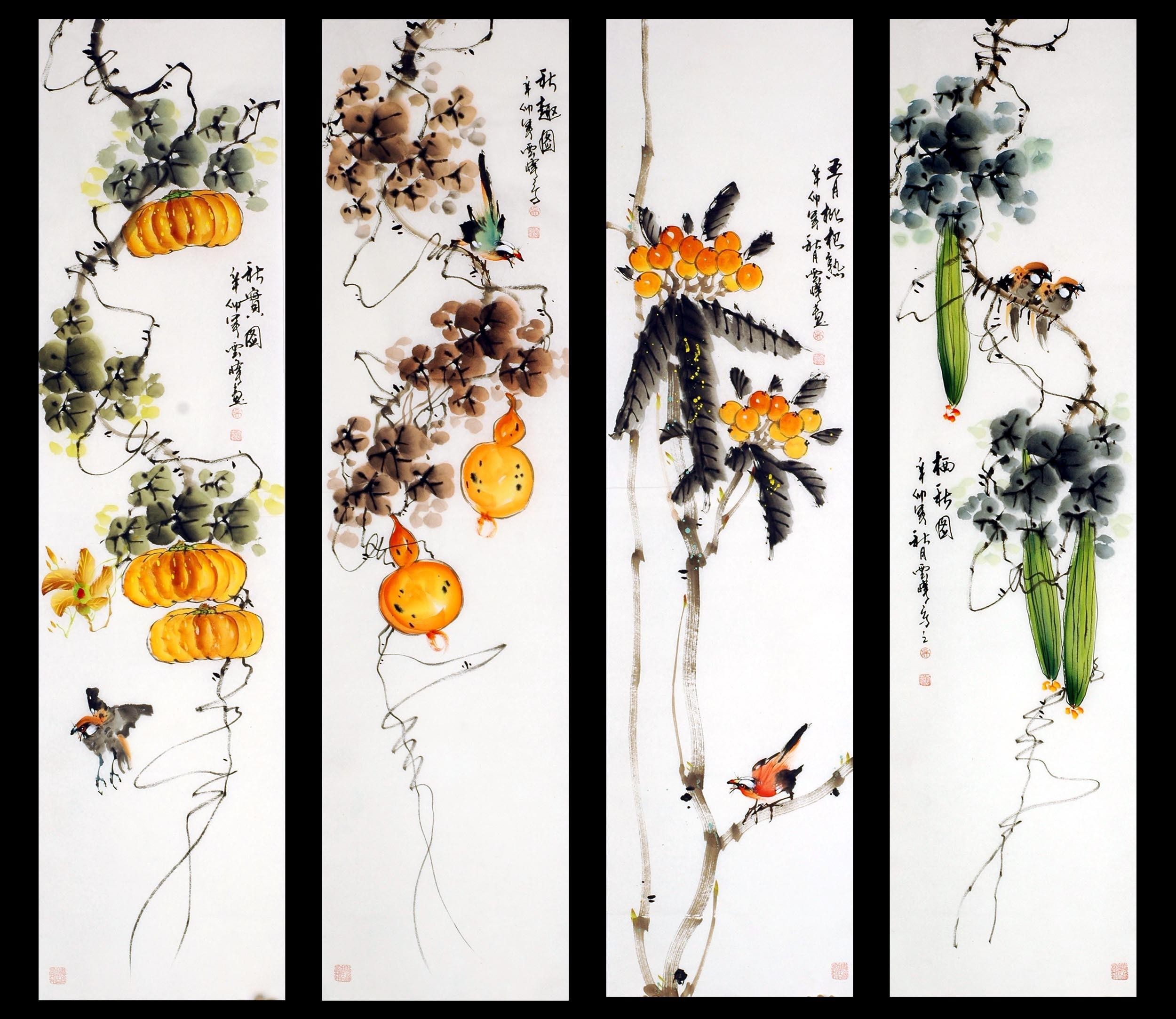 Chinese Flowers&Trees Painting - CNAG009196
