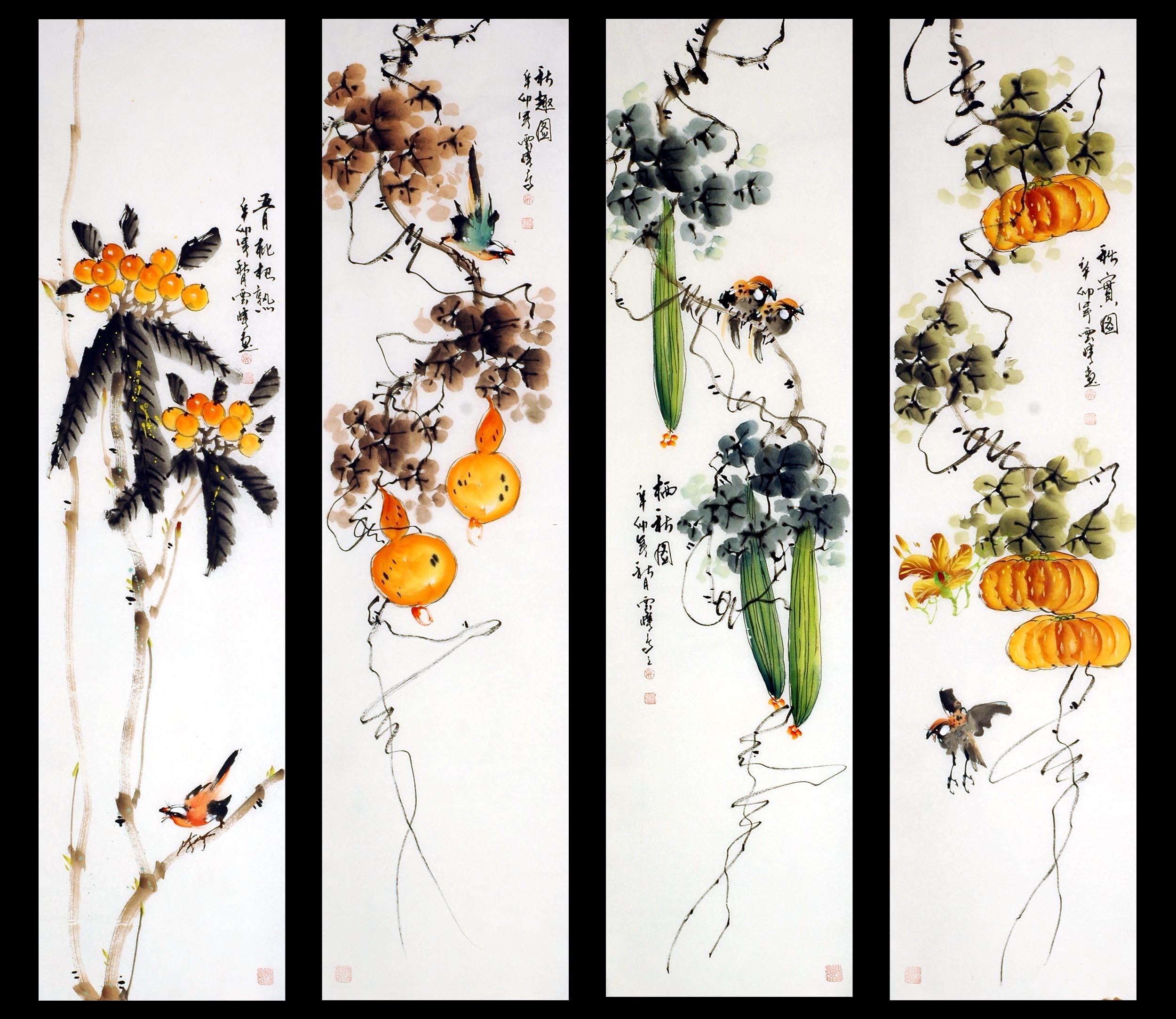 Chinese Flowers&Trees Painting - CNAG009198