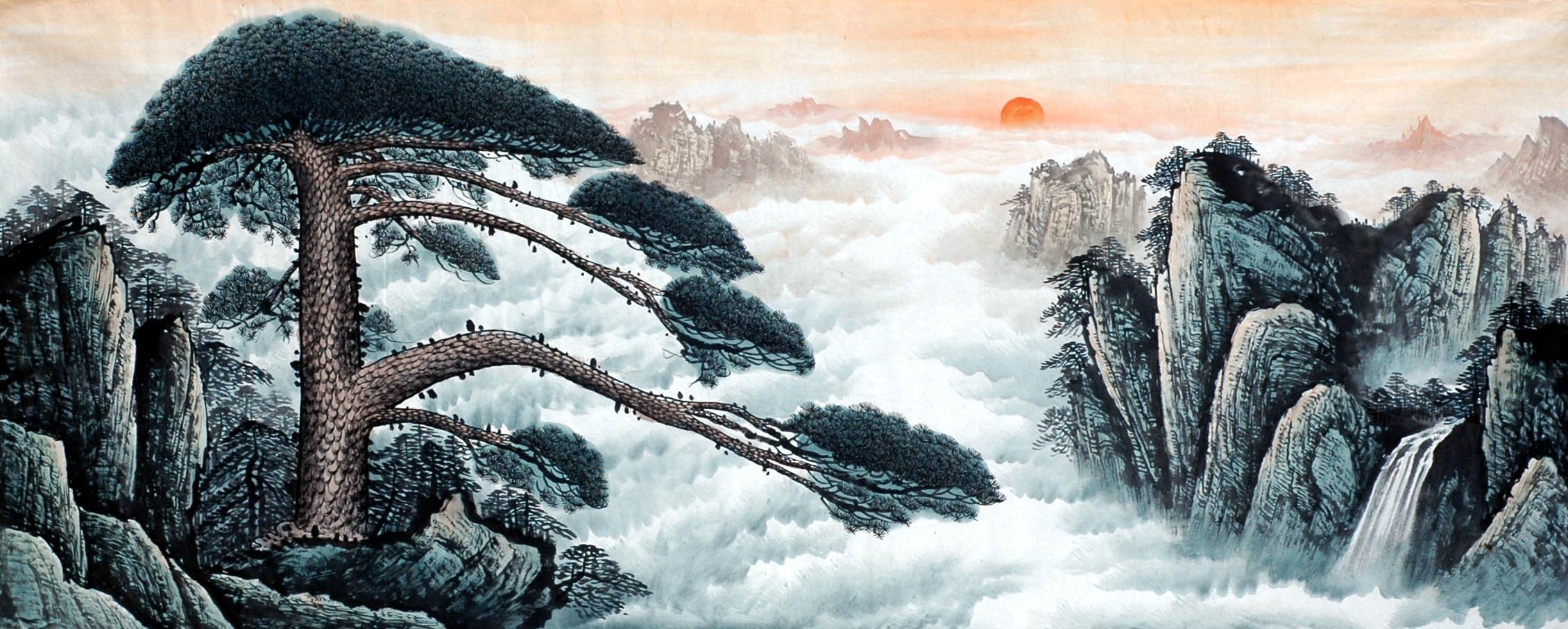 Chinese Landscape Painting - CNAG009201
