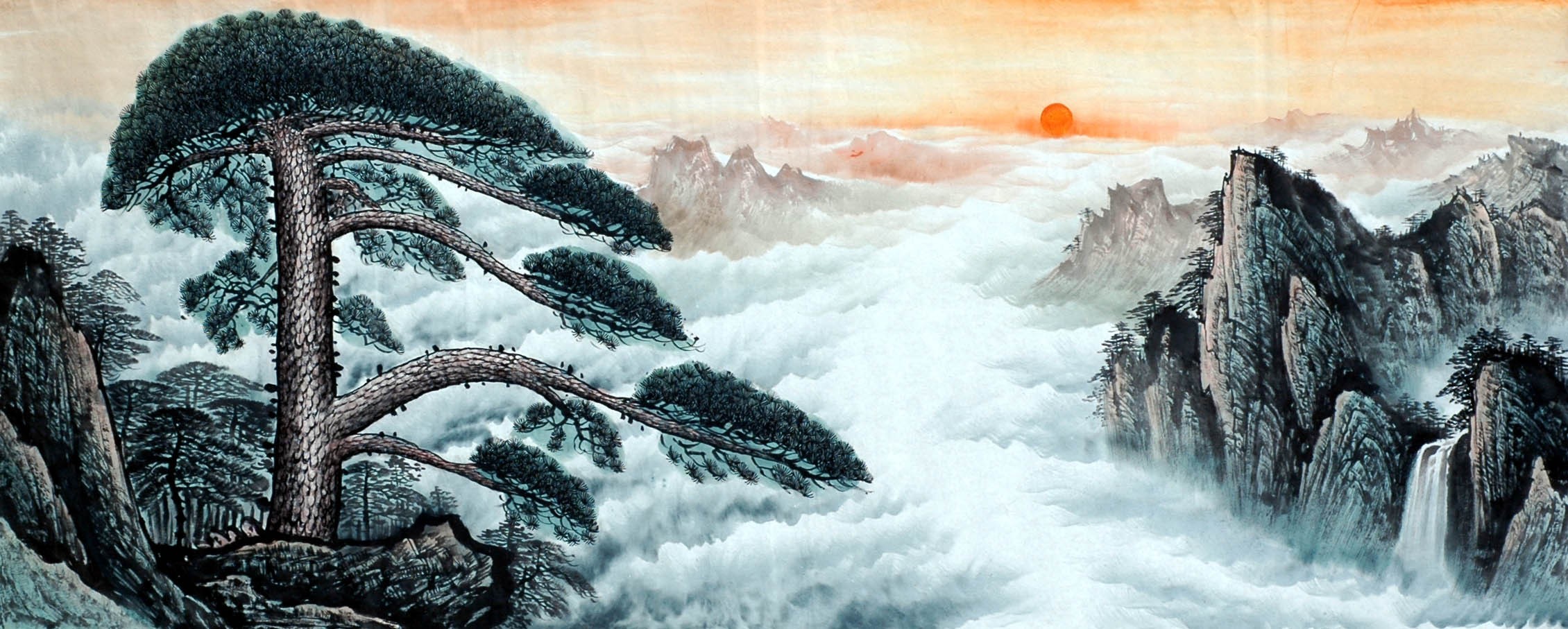 Chinese Landscape Painting - CNAG009202