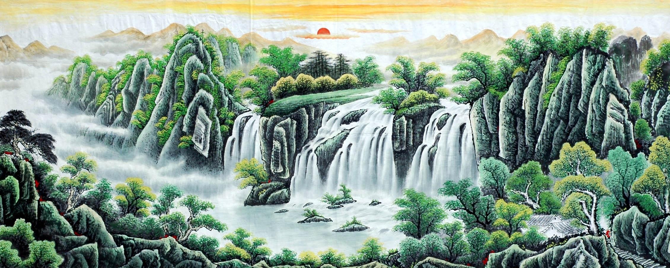 Chinese Landscape Painting - CNAG009203