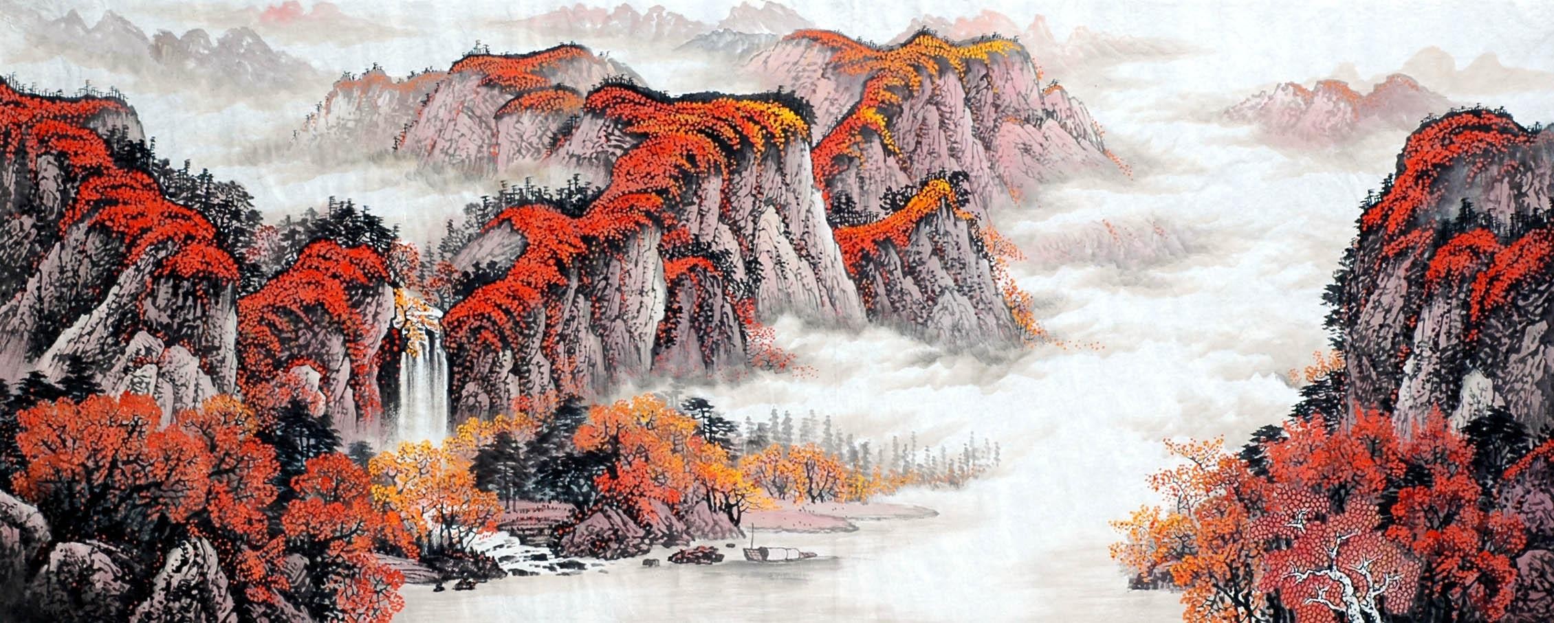 Chinese Landscape Painting - CNAG009204