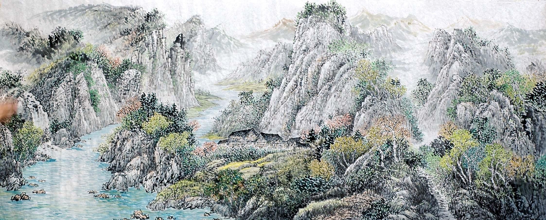 Chinese Landscape Painting - CNAG009207