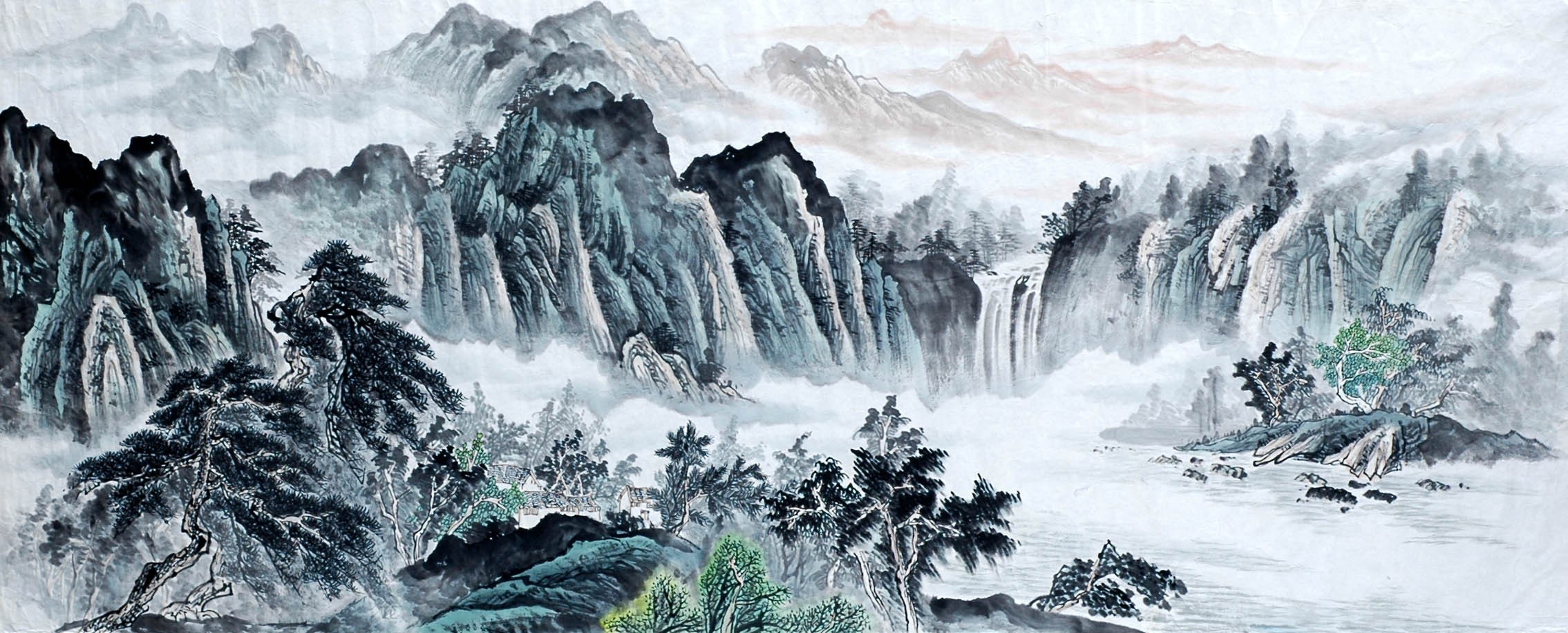 Chinese Landscape Painting - CNAG009209
