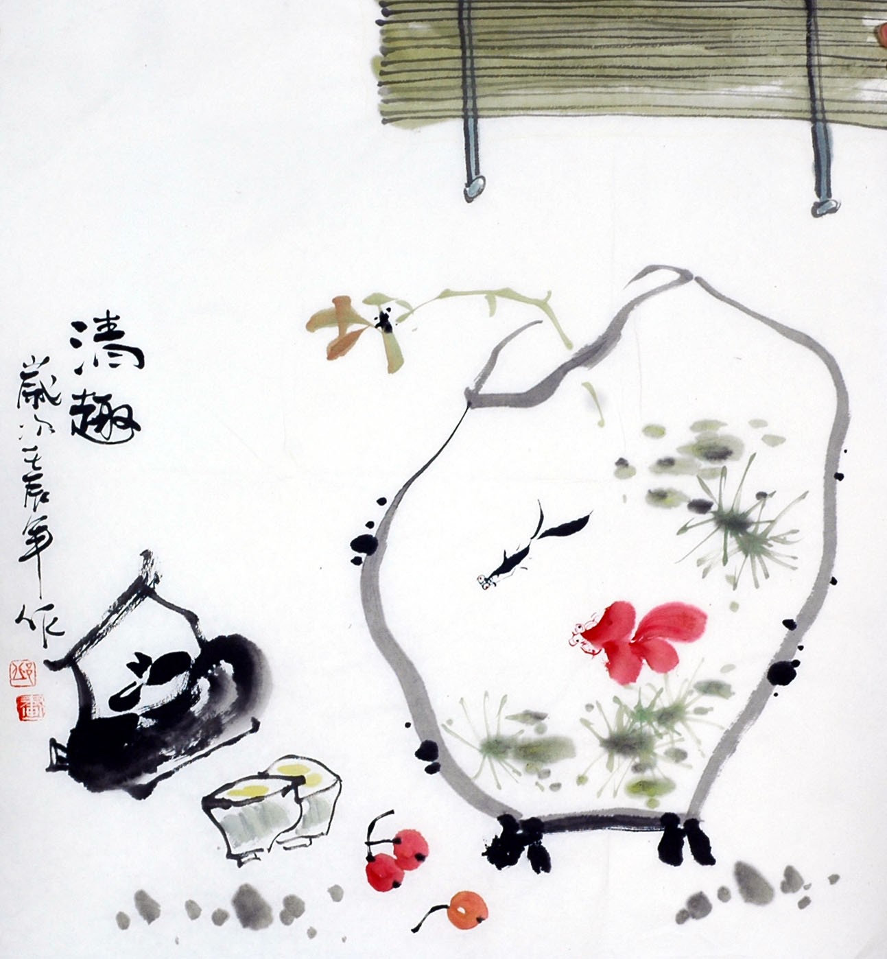 Chinese Flowers&Trees Painting - CNAG009210